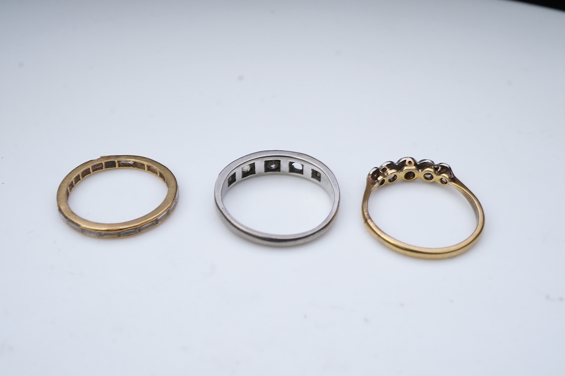 Three diamond rings